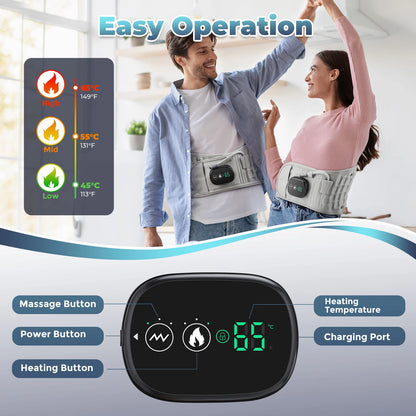 Cintura gonfiabile Protezione per decompressione lombare Back Brace riscaldato Vibrazione Massaggio Cintura Airbag Supporto Correzione della postura