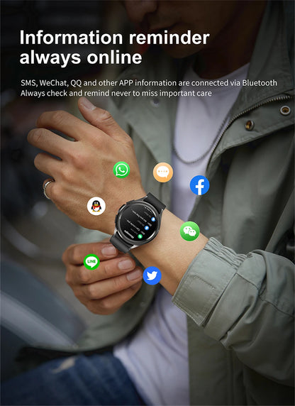 2025 Nuovo per Samsung Galaxy Watch 6 Smartwatch AMOLED sempre sul display Bluetooth Chiamata GPS NFC Smart Watch Uomini Android IOS