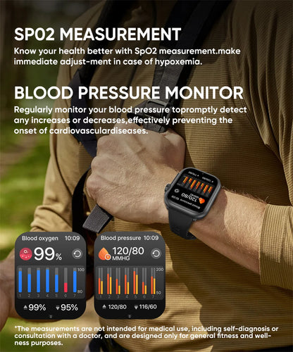 2025 Nuovo per Huawei Xiaomi Smart Watch Uomini Donne 1.85 pollici HD AMOLED Full Touch Screen IP68 Impermeabile Bluetooth Chiamata SmartWatch.
