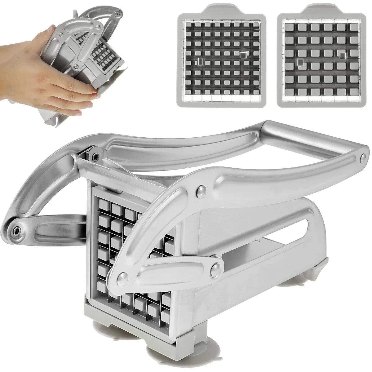 1 tagliapatate manuale in acciaio inossidabile, affettapatate, tagliapatate, tritacarne, tagliapatate, macchine utensili