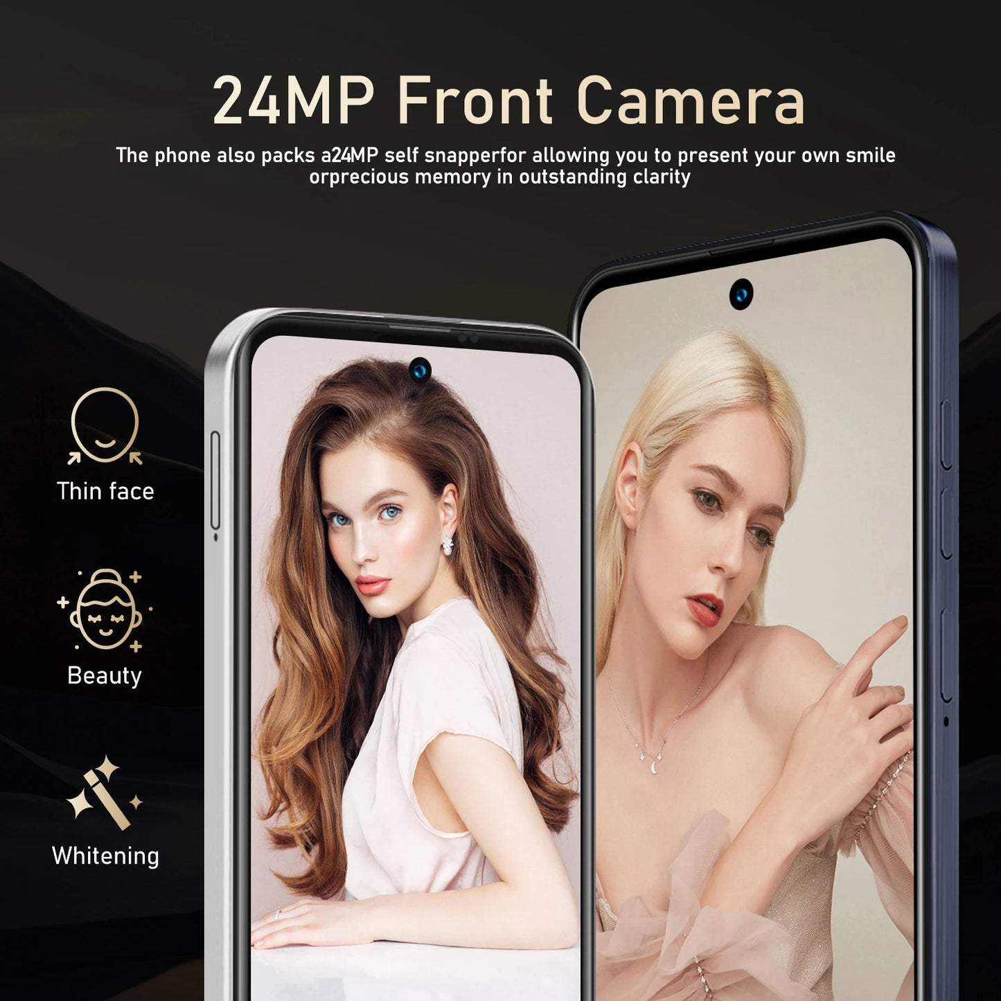 I16 Pro Smartphone 5G Android 5300mAH 12GB RAM 512G ROM 6.56Inch 1080x2640HD 24 + 48MP MTK10 Telefono cellulare di rete 4G