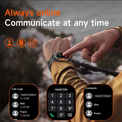 Nuovo per Xiaomi Military Smart Watch Men 3ATM impermeabile all'aperto Sport Fitness Tracker Monitor di salute Bluetooth Chiamata Smart Watch