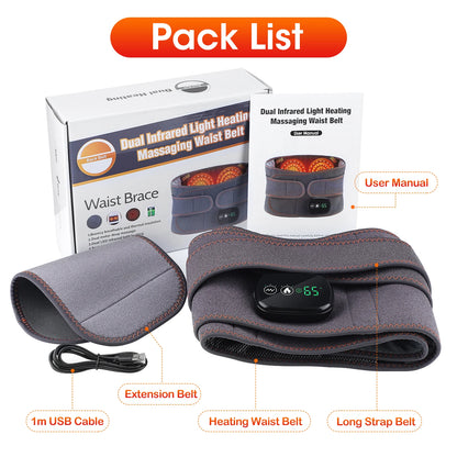 Cintura gonfiabile Protezione per decompressione lombare Back Brace riscaldato Vibrazione Massaggio Cintura Airbag Supporto Correzione della postura