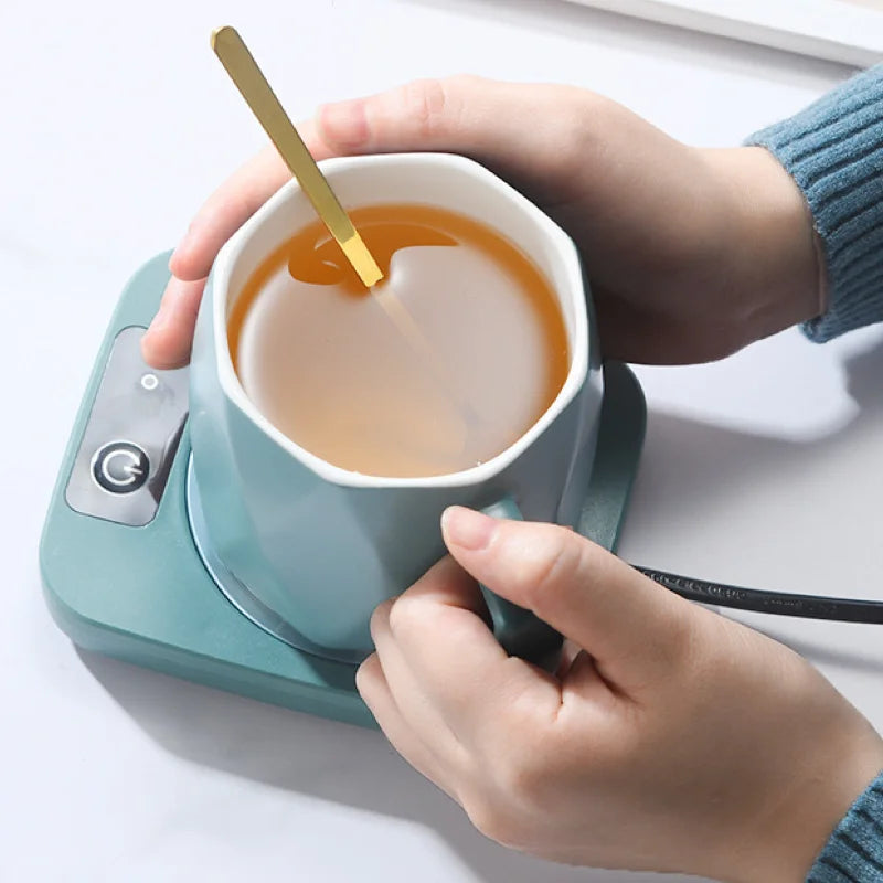Scalda tazza elettrica Latte Tè Acqua Riscaldamento Pad Caldaia Riscaldatore Stuoia di riscaldamento costante termostatico sottobicchiere a bassa potenza Home Office regalo
