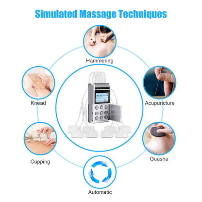 15 Modi EMS Stimolatore muscolare elettrico 20 livelli TENS Fisioterapia Pulse Massager per tutto il corpo Macchina Sollievo dal dolore + Meridian Pen