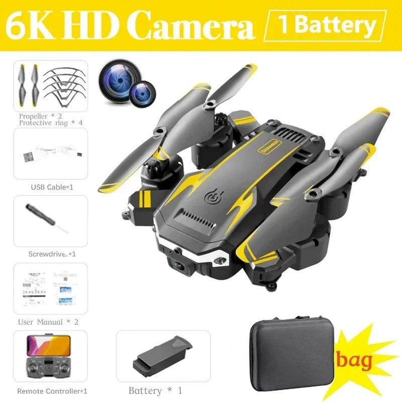 G6 Pro GPS Drone Professionale 8K HD Doppia Fotocamera Fotografia Aerea Onnidirezionale Evitamento Ostacoli Quadrotor RC Distanza 5KM