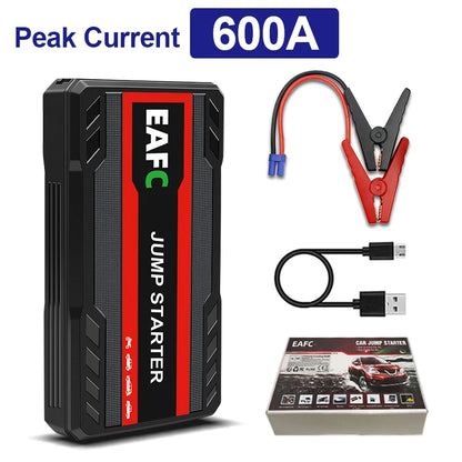 Avviatore di emergenza per auto 2000A/1200A/600A, dispositivo di avviamento di emergenza portatile Power Bank Booster per benzina e diesel