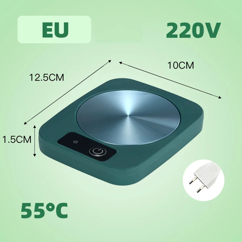 Scalda tazza elettrica Latte Tè Acqua Riscaldamento Pad Caldaia Riscaldatore Stuoia di riscaldamento costante termostatico sottobicchiere a bassa potenza Home Office regalo