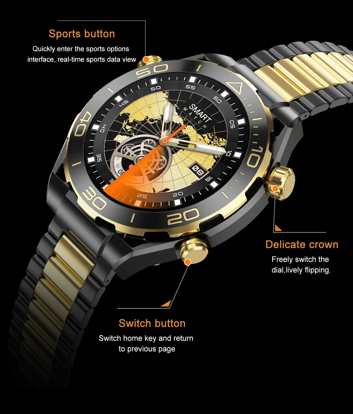 Nuovo smartwatch Z91PROMAX, chiamata Bluetooth, frequenza cardiaca, pressione sanguigna, monitoraggio del sonno per ricordare l'esercizio