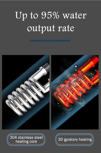 Scaldabagno istantaneo da 5,5K W, nuovo di zecca, scaldabagno istantaneo senza serbatoio, rubinetto istantaneo, rubinetto per cucina, scaldabagno LED digitale