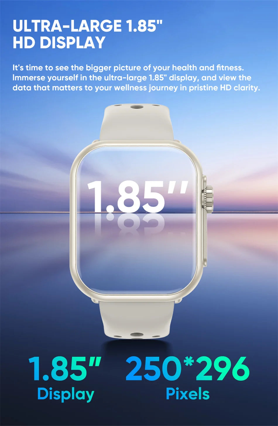 2025 Nuovo per Huawei Xiaomi Smart Watch Uomini Donne 1.85 pollici HD AMOLED Full Touch Screen IP68 Impermeabile Bluetooth Chiamata SmartWatch.