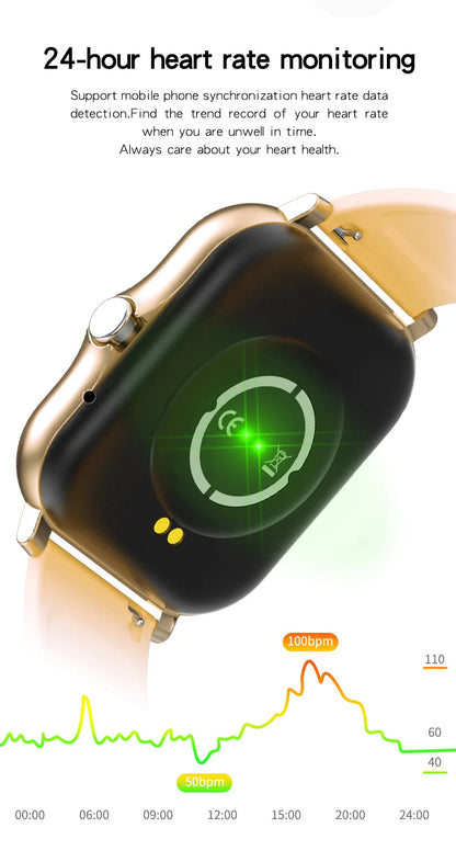 2024 Smart Watch Android Phone 1.44'' Pollici Schermo a colori Bluetooth Chiamata Ossigeno del sangue/ monitoraggio della pressione Smart Watch Donne Uomini