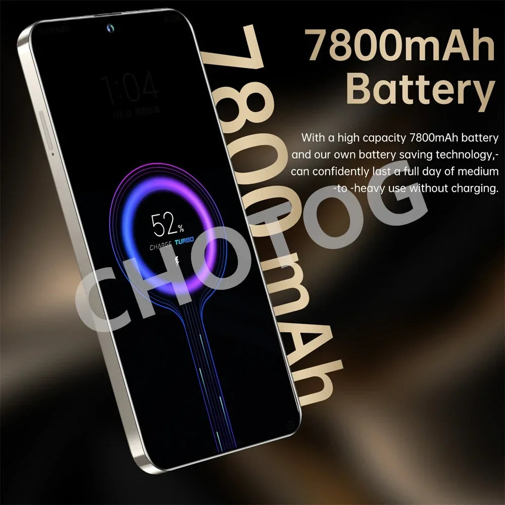 S+ 25 Versione ultra globale originale 7.3HD telefoni cellulari 4G 5G dual sim card cellulare android 14 smartphone 7800mAh cellulare