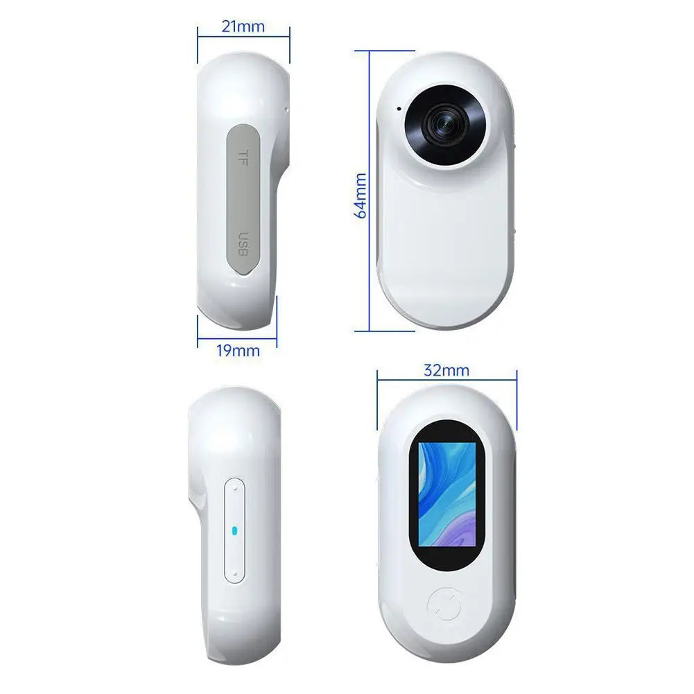 Telecamera da collare per cani e gatti con movimento video, mini telecamera per la registrazione del corpo, collare wireless per interni/esterni X6O5