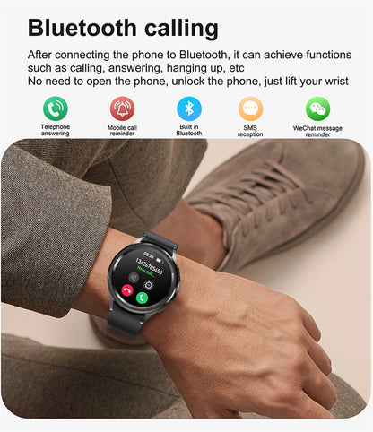 2025 Nuovo per Samsung Galaxy Watch 6 Smartwatch AMOLED sempre sul display Bluetooth Chiamata GPS NFC Smart Watch Uomini Android IOS