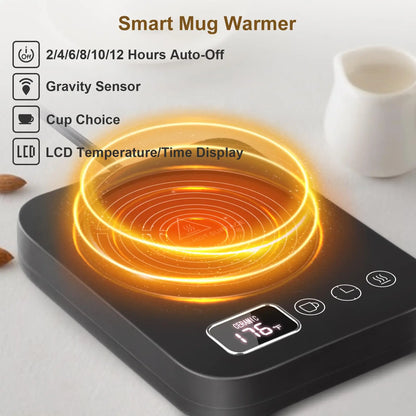 220V/ 110V Scalda Tazza Latte Riscaldamento Pad Tazza di caffè Sottobicchieri Smart Electric Beverage Warmer Insulat 3 ingranaggi regolabile ufficio casa
