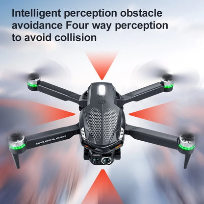Drone S168 controllato da schermo, flusso luminoso brushless EEC 8K ad alta definizione, evitamento ostacoli su quattro lati, elicottero leggero FPV