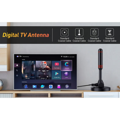 HD Digitale TV Antenna Indoor Amplificato DAB Alto Guadagno 200 Miglia Con Amplificatore Booster VHF/ UHF Risposta rapida Set di antenne per esterni