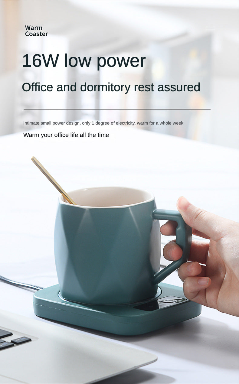 Scalda tazza elettrica Latte Tè Acqua Riscaldamento Pad Caldaia Riscaldatore Stuoia di riscaldamento costante termostatico sottobicchiere a bassa potenza Home Office regalo