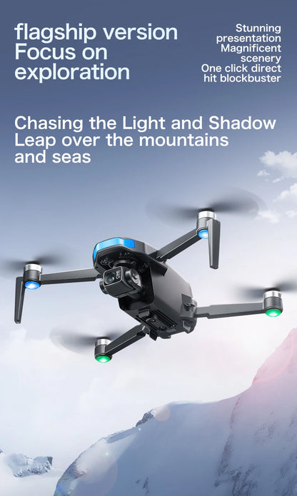 S-X1 Nuovo drone con schermo a 3 assi anti-shake Gimbal 4K Aerial Brushless Drones RC Quadcopter 5G GPS 8K HD Telecamere EIS Mini Dron