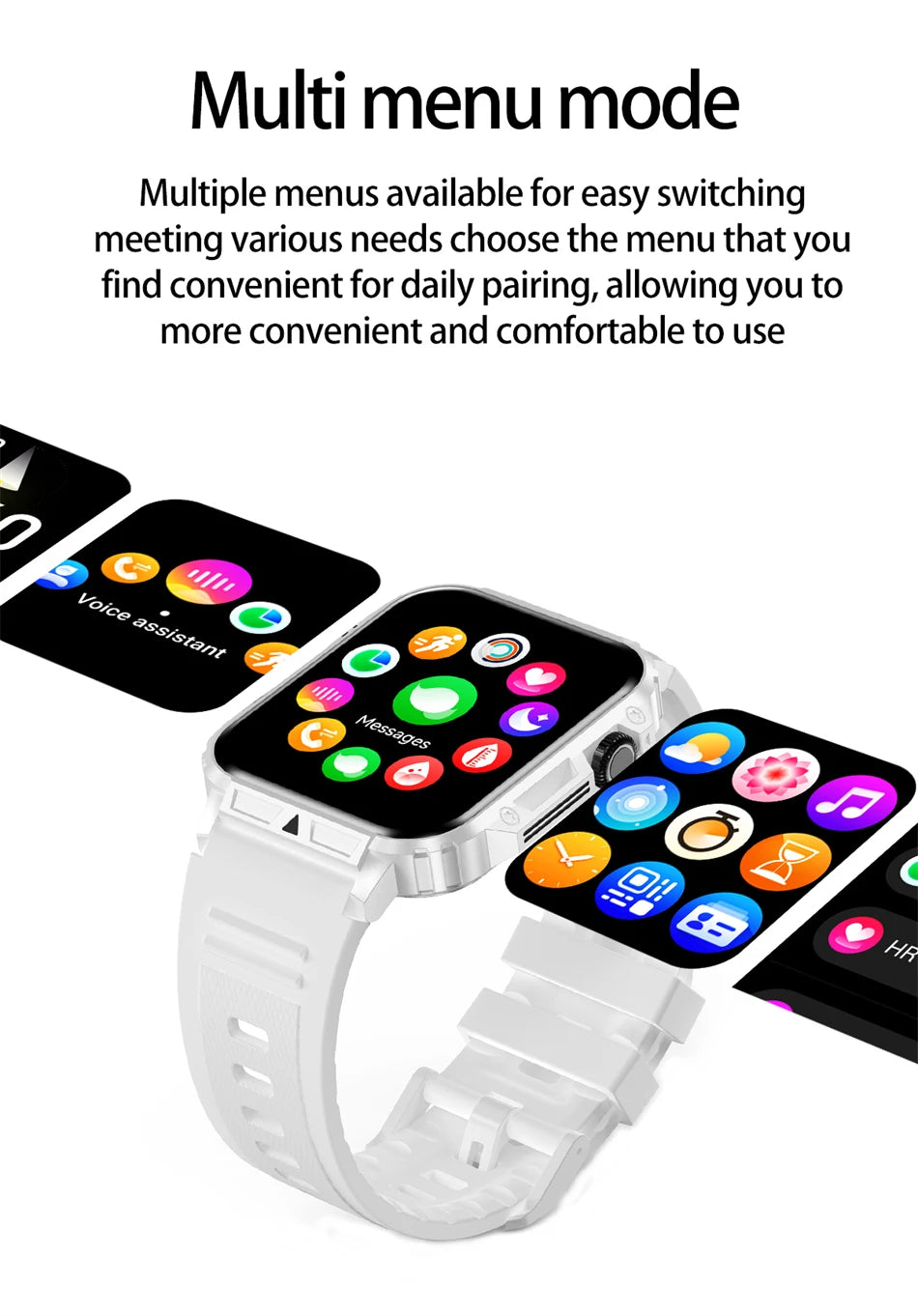 2024 Nuovo uomo militare all'aperto 1.95 Smart Watch uomini bluetooth chiamata smartwatch uomini per android ios ip68 impermeabile ftiness orologi