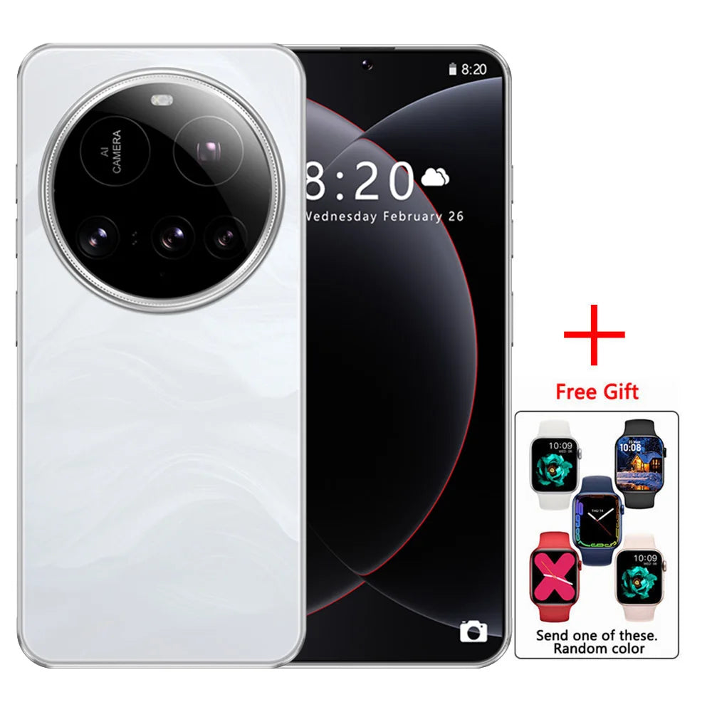 Nuovi telefoni cellulari M15 Ultra Original Smartphone da 7,3 pollici Cellulare Dual SIM 4G 5G Android 14 Versione globale Cellulare da 8000 mAh