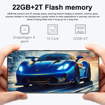 COLLEZIONE Android 15 Smartphone 7.3 FHD 22G 2TB 8800mAh 5G Network Snapdragon 8 Gen4 telefono sbloccato originale