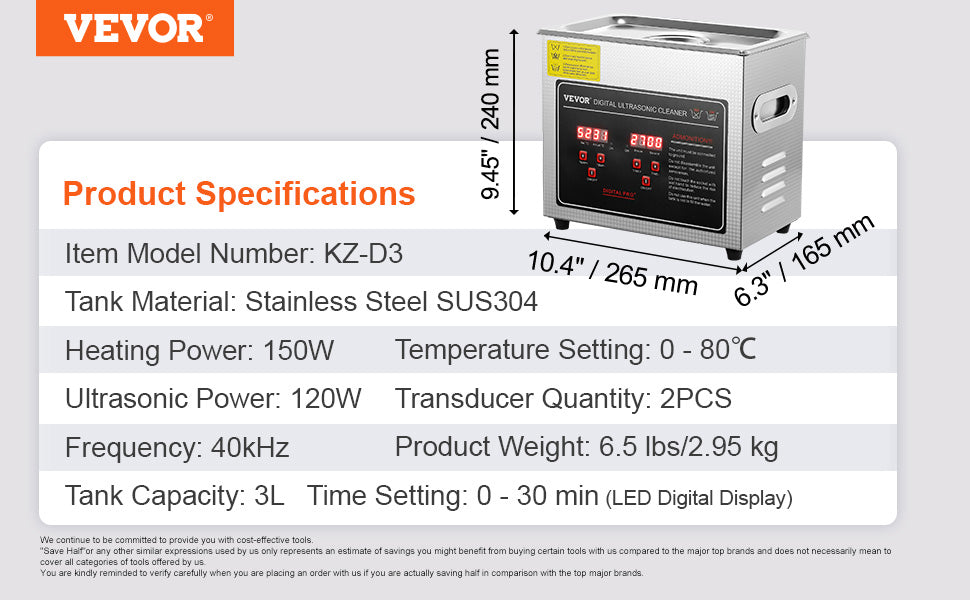 SucceBuy 2L 3L 6L 10L 22L 30L Ultrasonic Cleaner Stainless Steel Portable Cleaning Washing Machine Ultrasound Home Appliance
