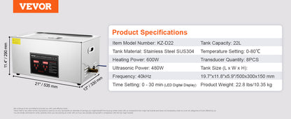 SucceBuy 2L 3L 6L 10L 22L 30L Ultrasonic Cleaner Stainless Steel Portable Cleaning Washing Machine Ultrasound Home Appliance